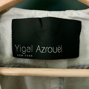 Yigal Azrouel Elegant Gray Cropped Jacket